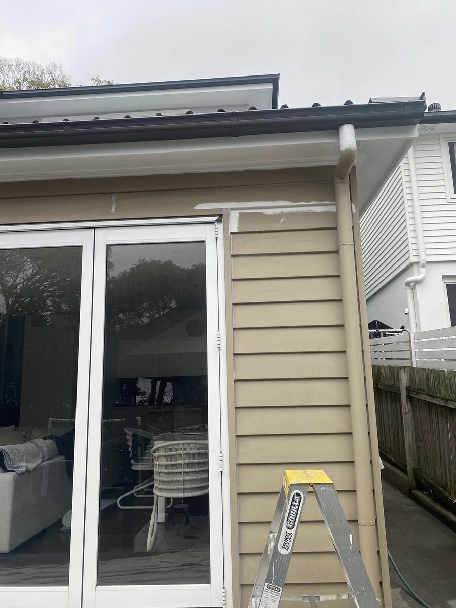 A Sydney home painted in Hog Bristle by Dulux Weathershield, Concord